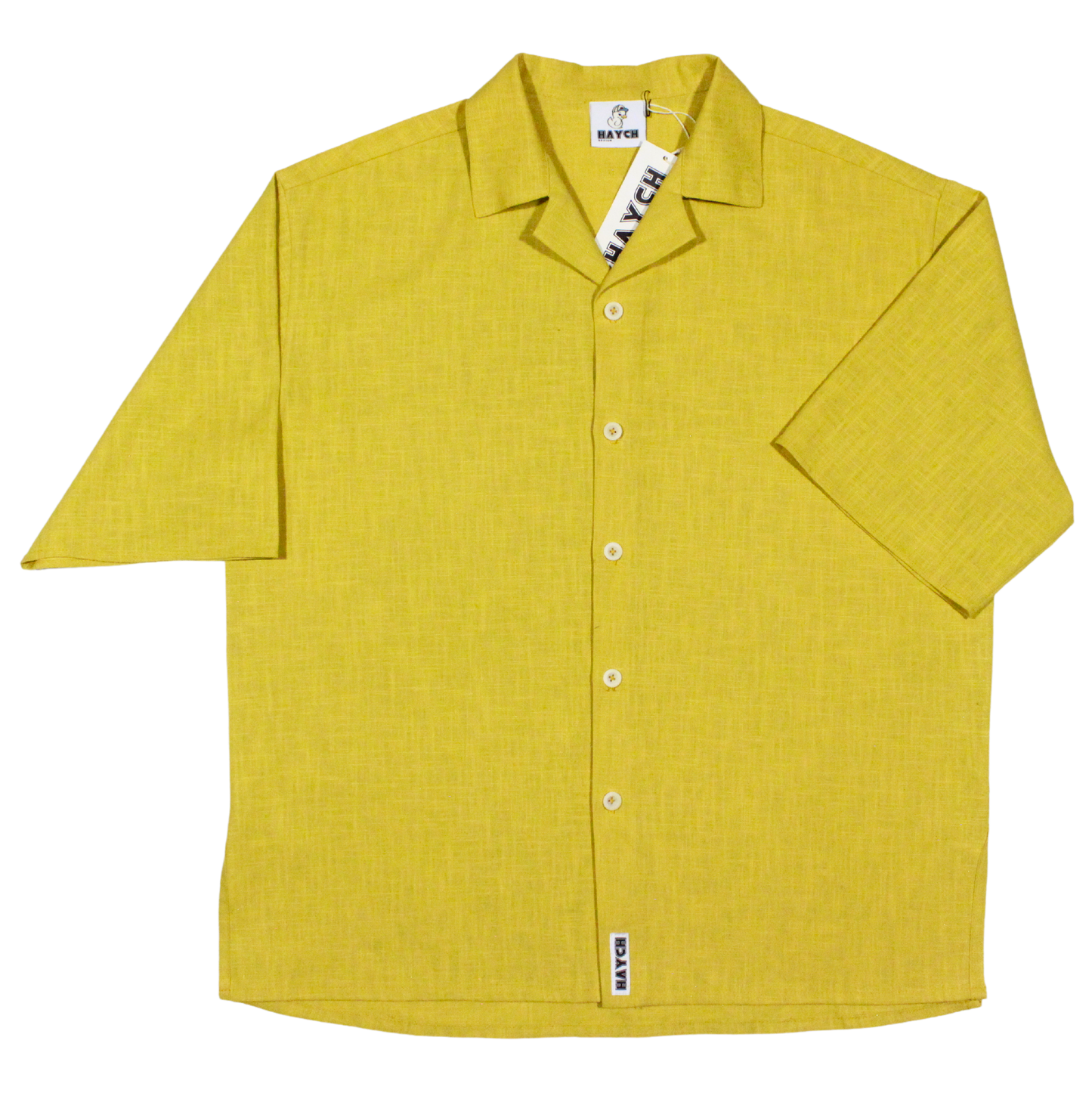 Golden Ochre Linen Vega shirt
