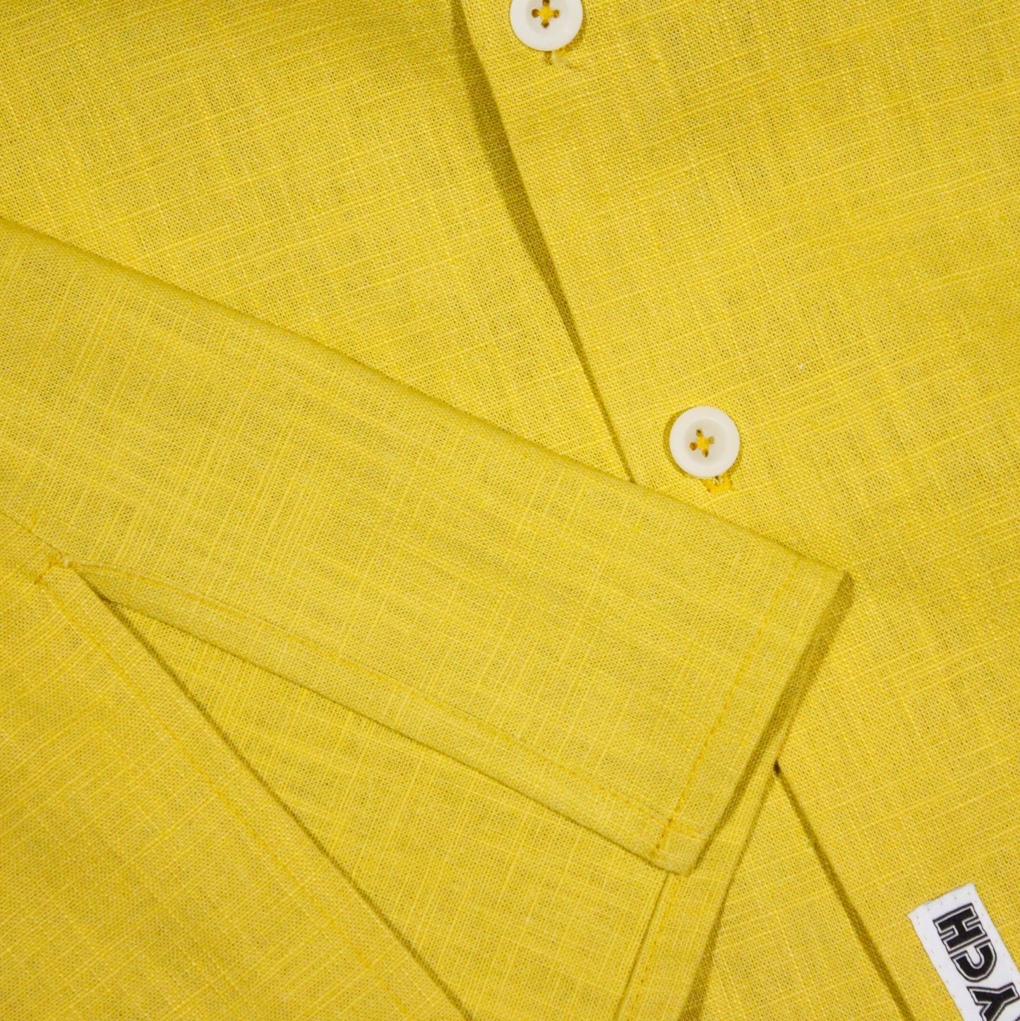 Golden Ochre Linen Vega shirt