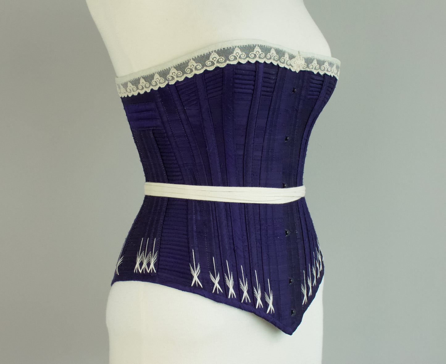 1890's Silk Wasp-waist Corset