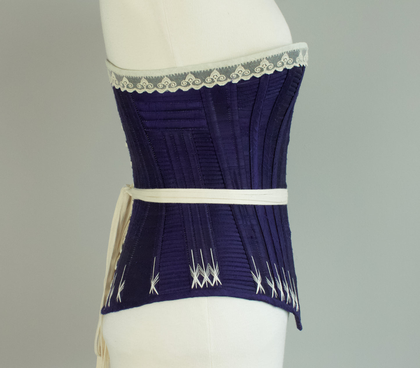 1890's Silk Wasp-waist Corset
