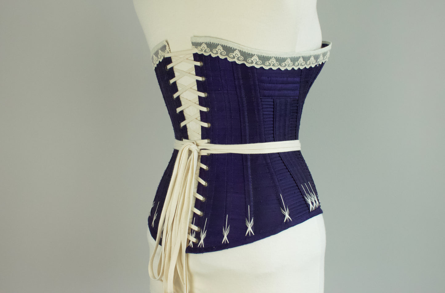 1890's Silk Wasp-waist Corset
