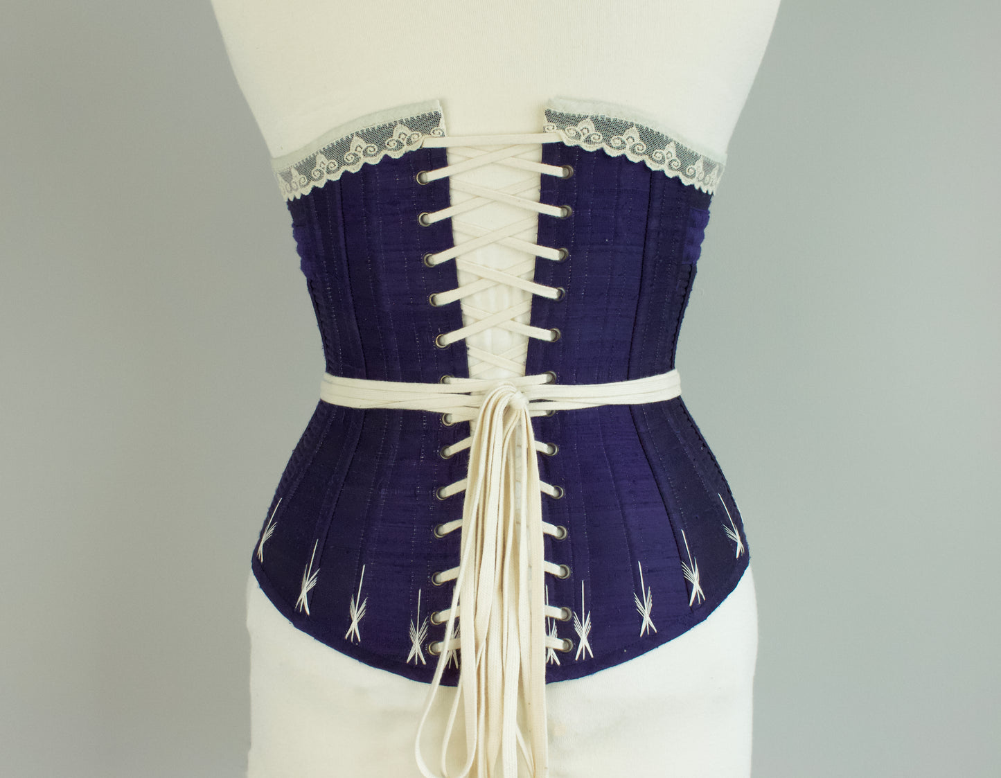 1890's Silk Wasp-waist Corset