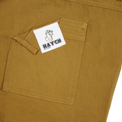 Golden Brown Atlas Denim work Trousers