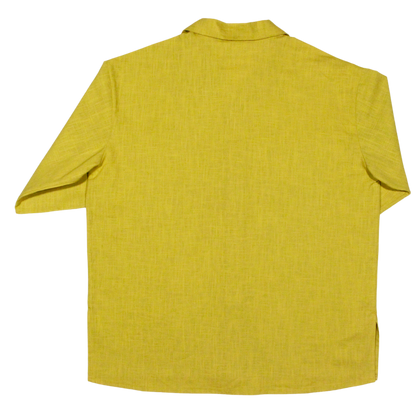 Golden Ochre Linen Vega shirt