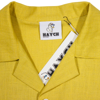 Golden Ochre Linen Vega shirt