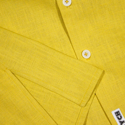 Golden Ochre Linen Vega shirt