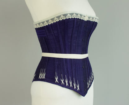 1890's Silk Wasp-waist Corset