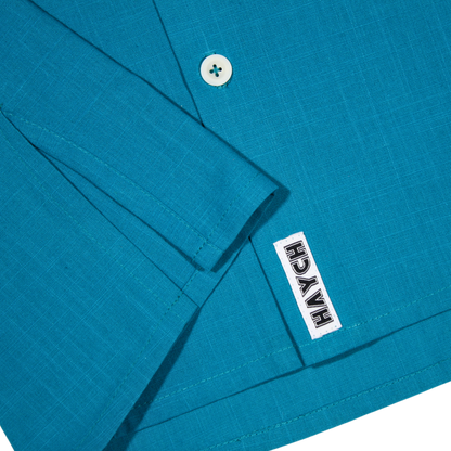 Teal Blue Cotton Vega Shirt